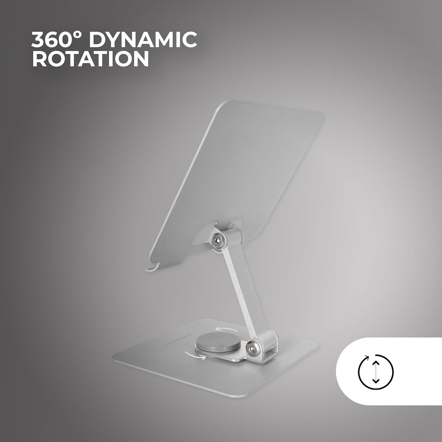 Support Ordinateur Portable avec Base Rotative à 360°