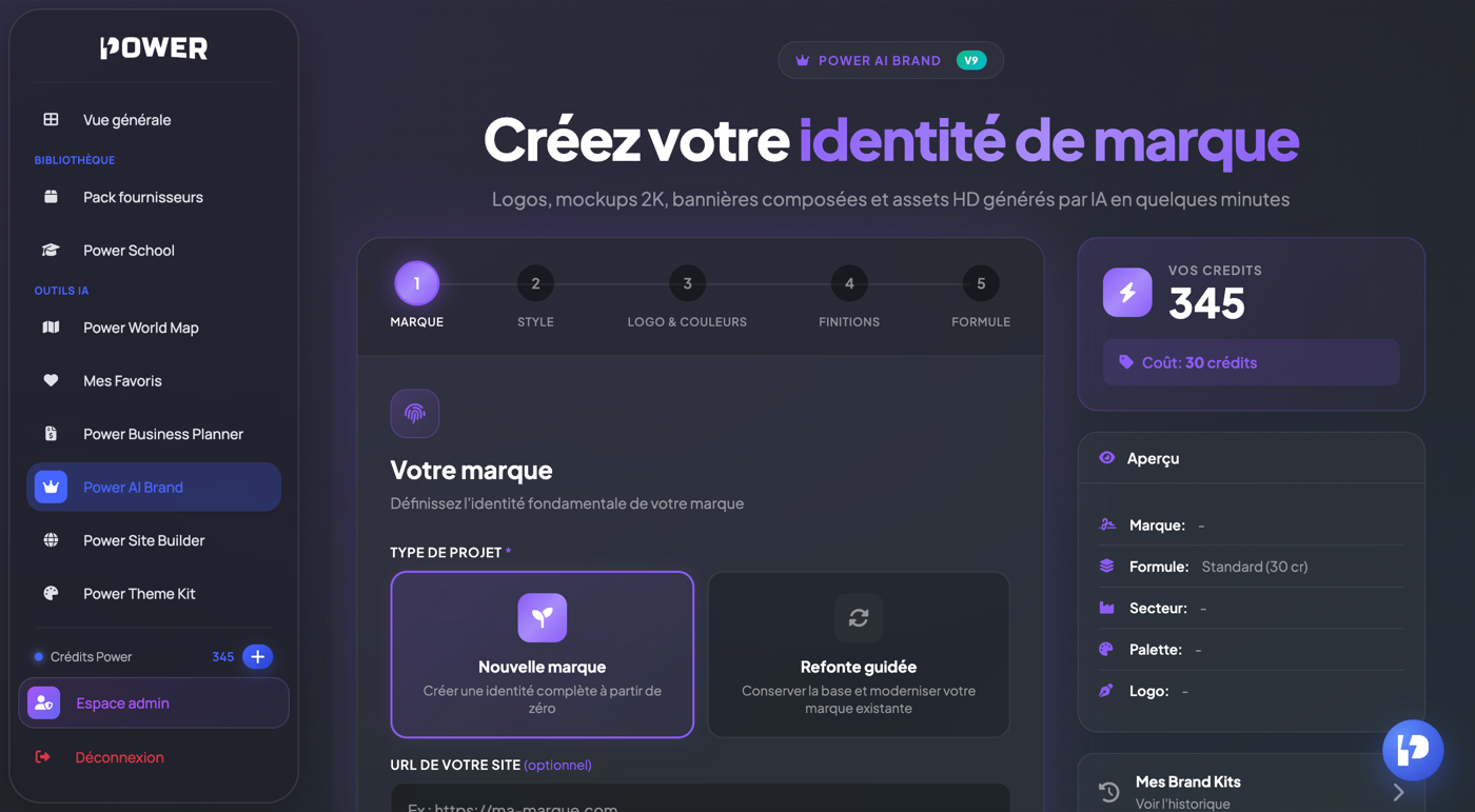 Identité de marque IA