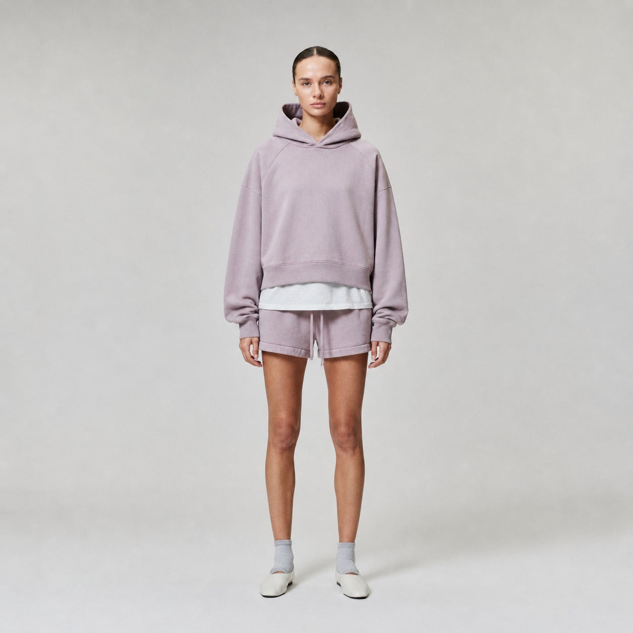 Hoodie Oversize — Gris Béton